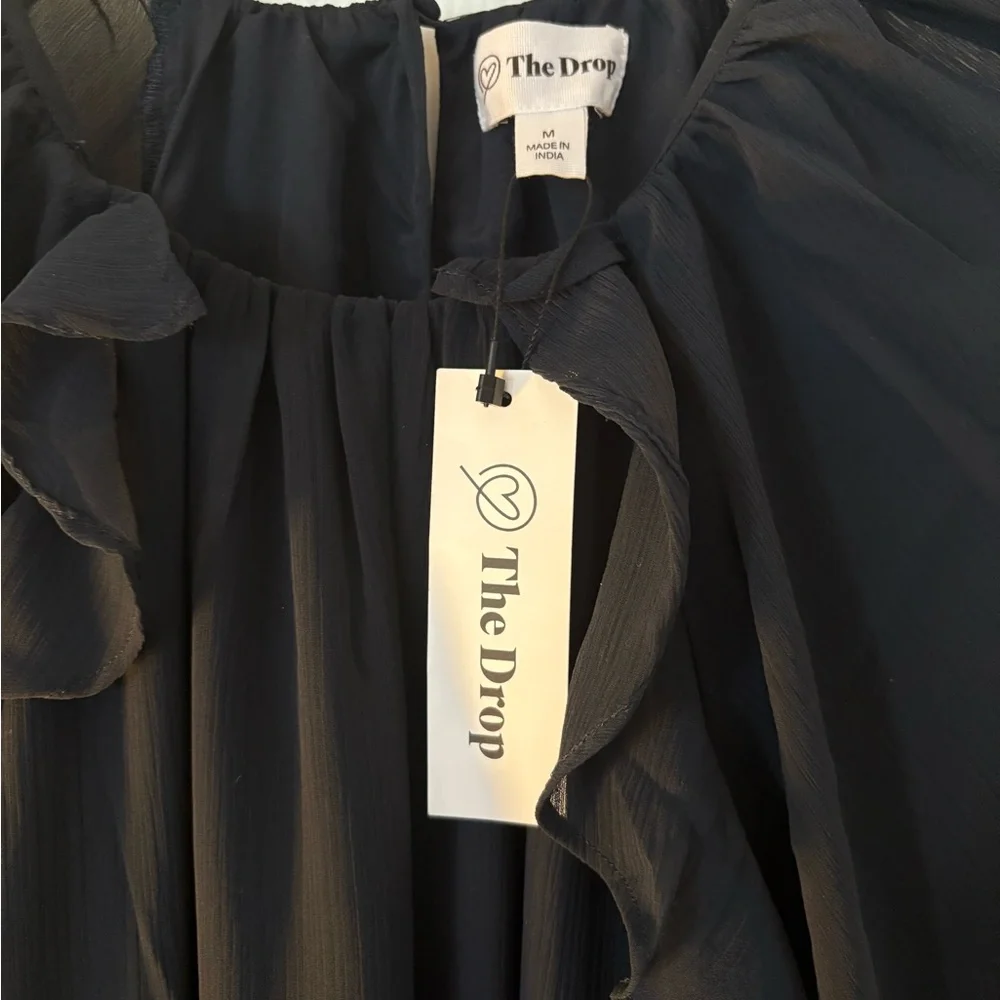 NWT The Drop- Jordan Feminine Riffle Mini Dress - Picture 3 of 4
